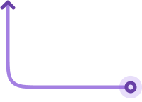 flèche verticale violette