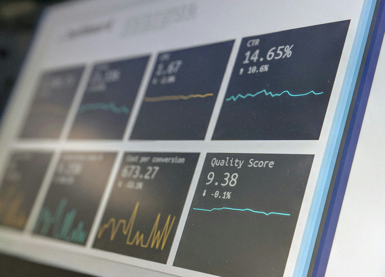 plusieurs graphiques d'analyse d'un site web