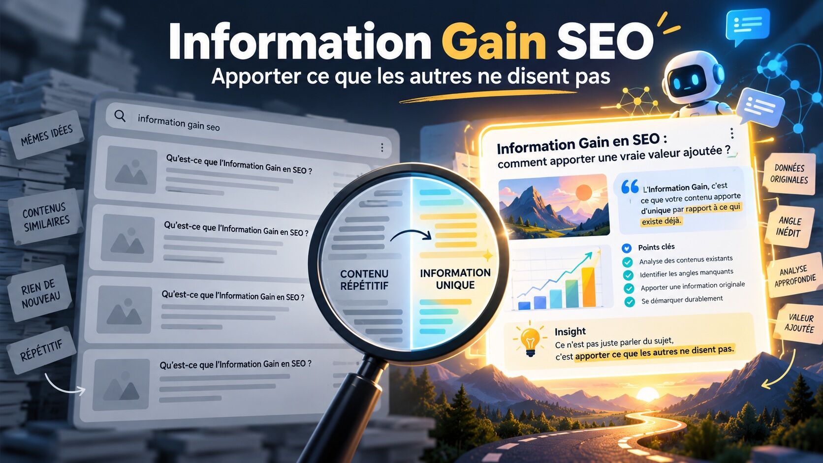 Information Gain SEO : comment créer du contenu qui apporte vraiment quelque chose de nouveau