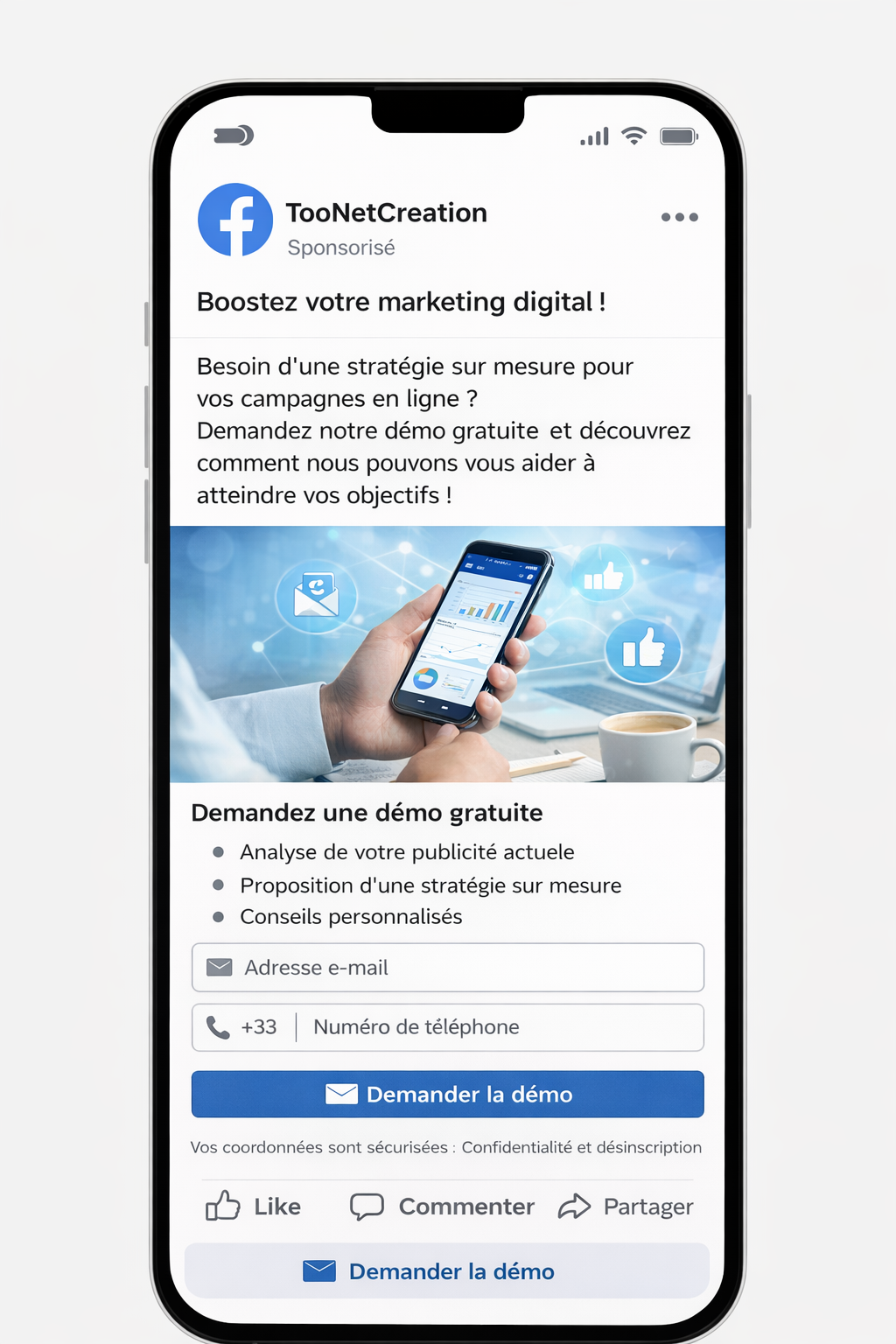 exemple d'annonce facebook ads pour générer des leads