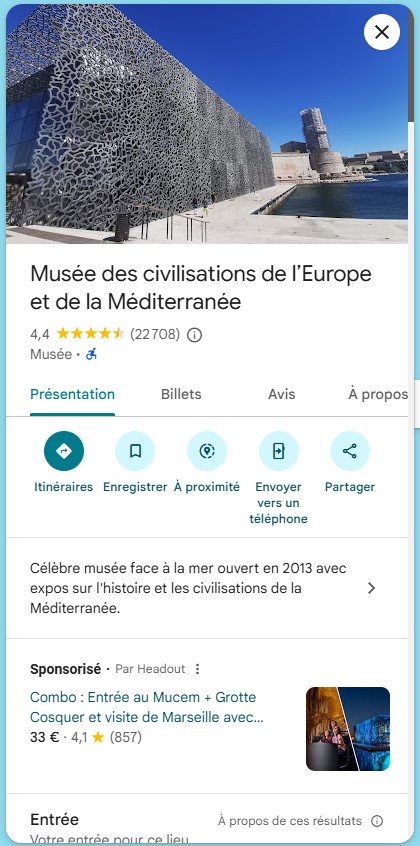 exemple d'une fiche d'entreprise correctement remplie