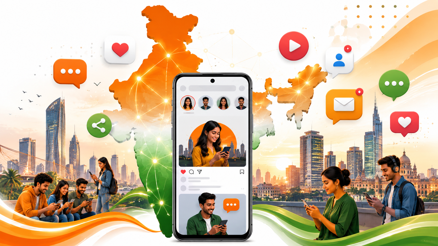 Les réseaux sociaux en Inde en 2025