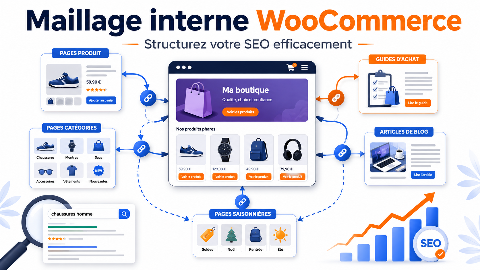 Maillage interne WooCommerce : structurez votre SEO efficacement