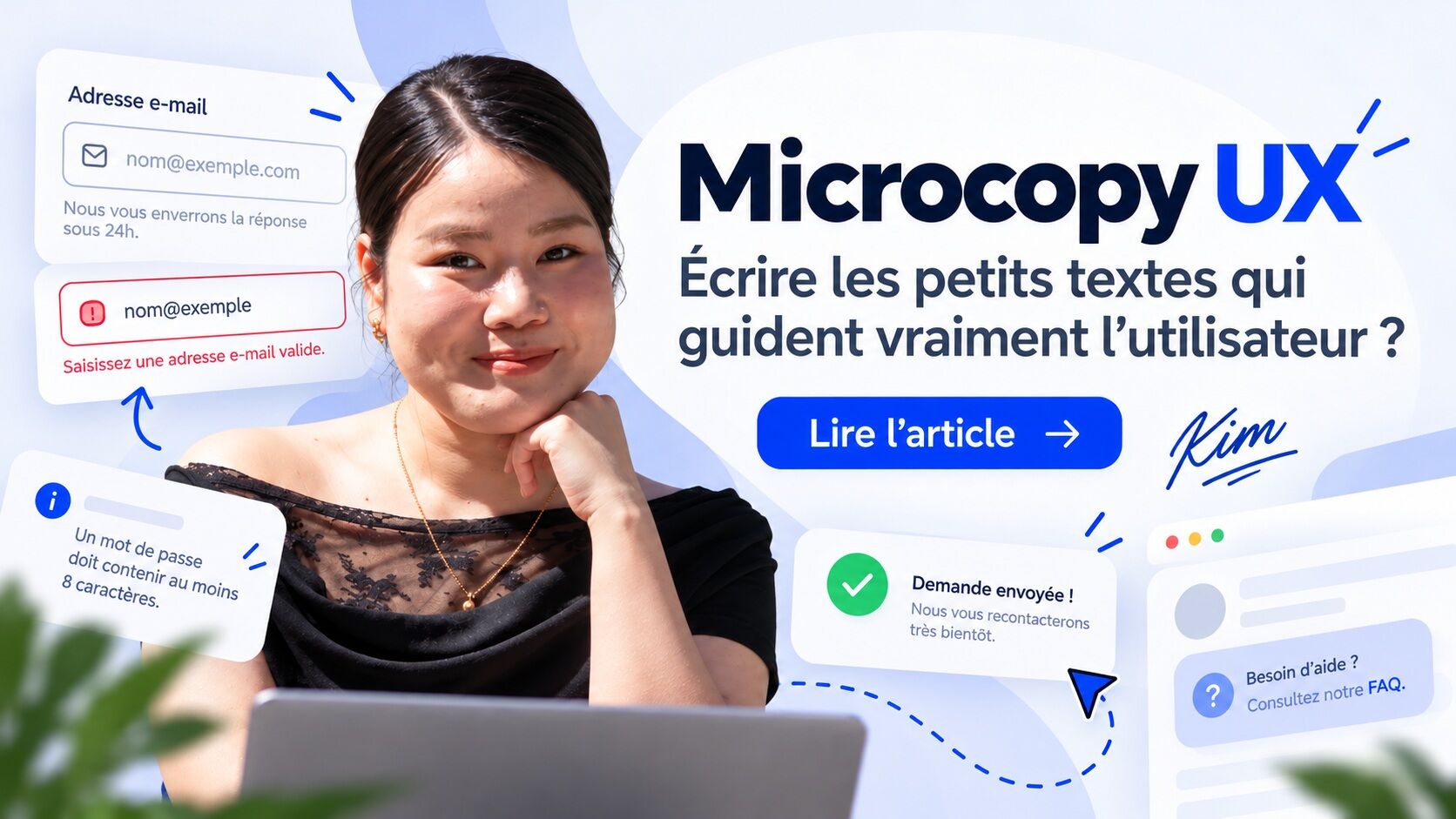 Microcopy UX : comment écrire les petits textes qui guident vraiment l’utilisateur ?