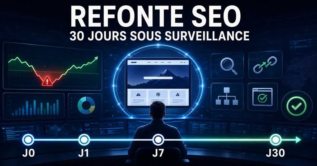 Suivi SEO après refonte : le plan des 30 premiers jours