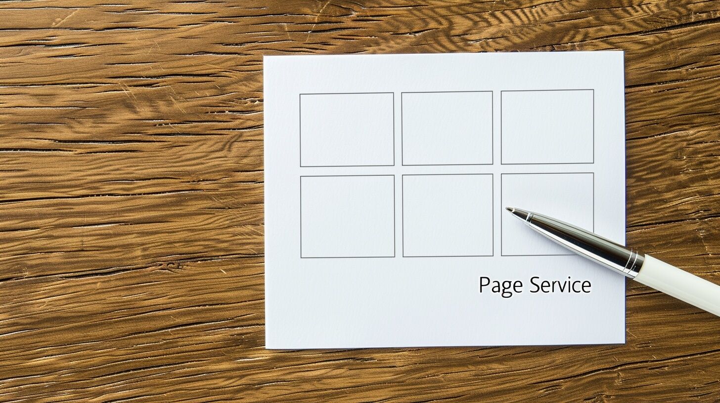 Créer une page service qui ranke : la structure en 9 blocs (avec exemples)