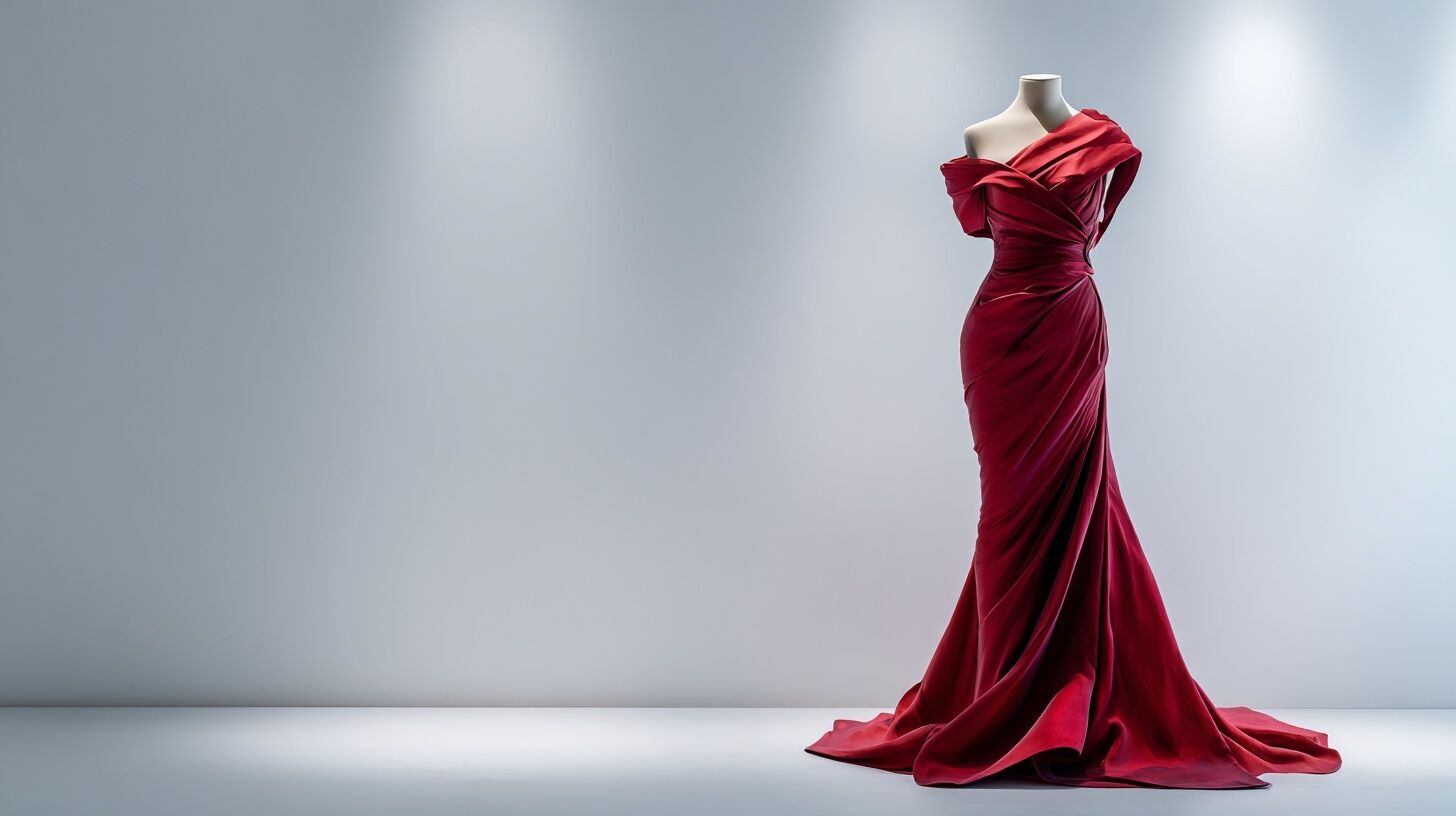 exemple de visuel pour mettre en valeur le produit robe rouge