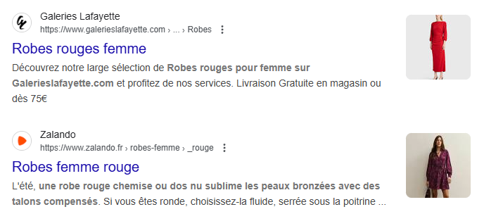 résultat sertp google pour robe rouge