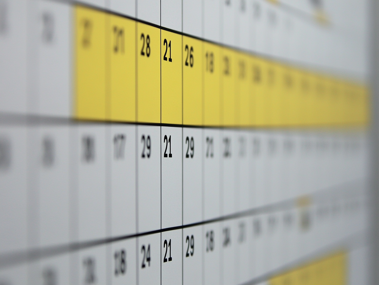 calendrier éditorial