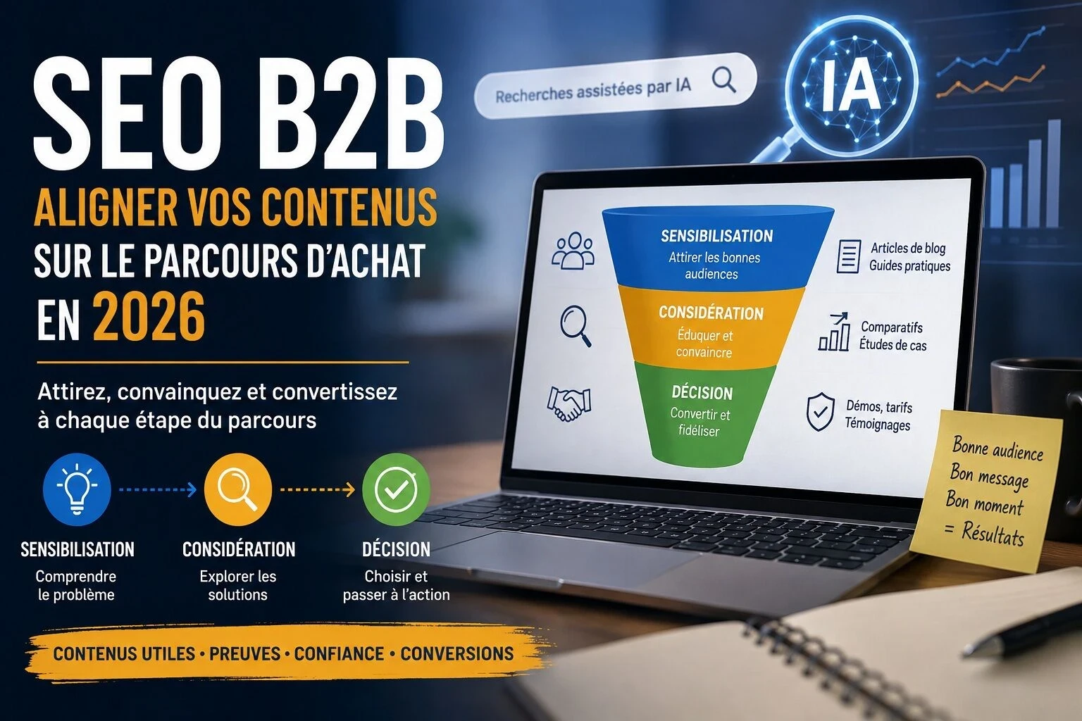 SEO B2B : aligner vos contenus sur le parcours d’achat