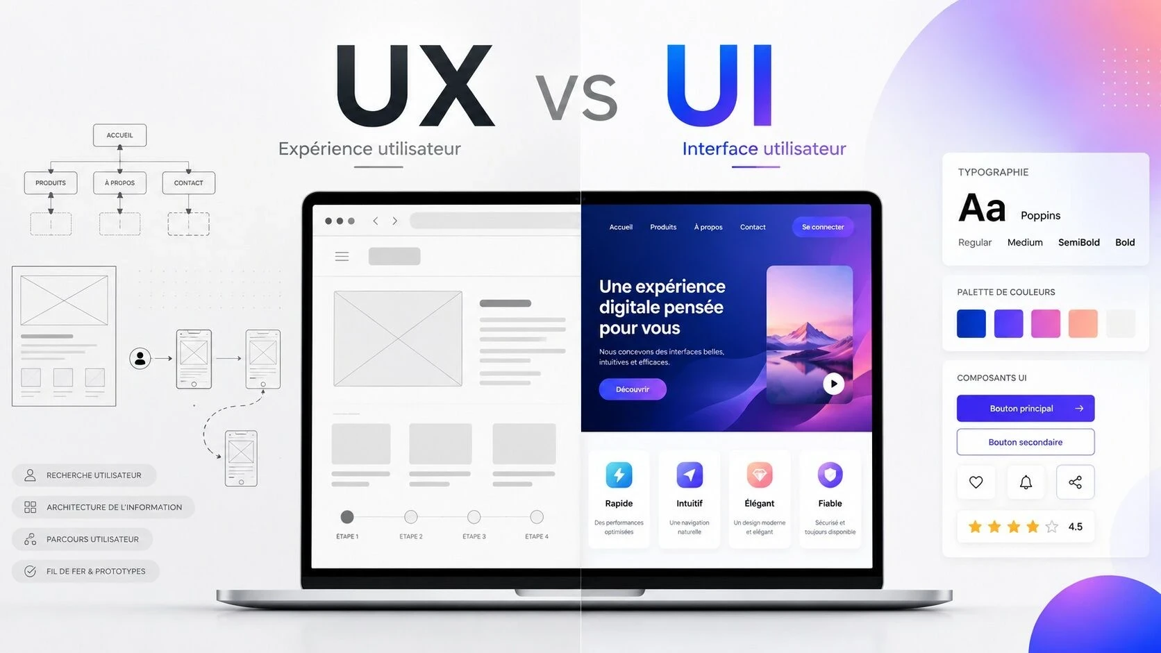UX et UI : quelles différences et pourquoi les deux sont indispensables à un site web ?