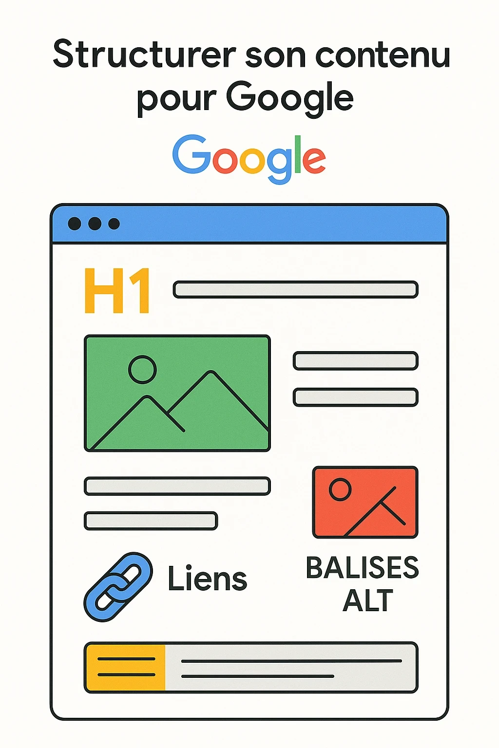 exemple de structure de page pour Google