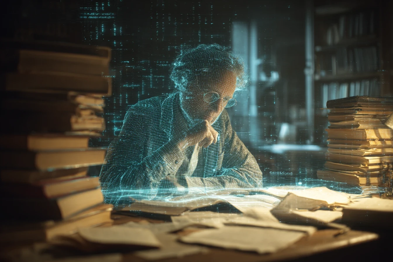 traducteur travaillant avec de l'ia