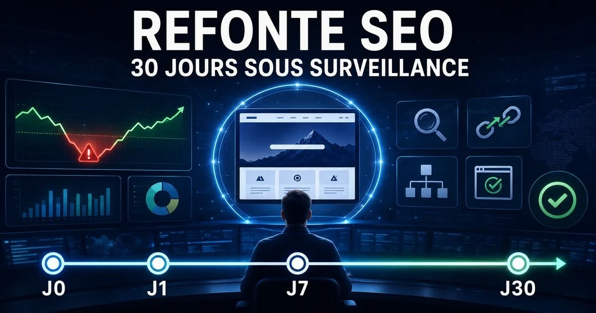 Suivi SEO après refonte : le plan des 30 premiers jours