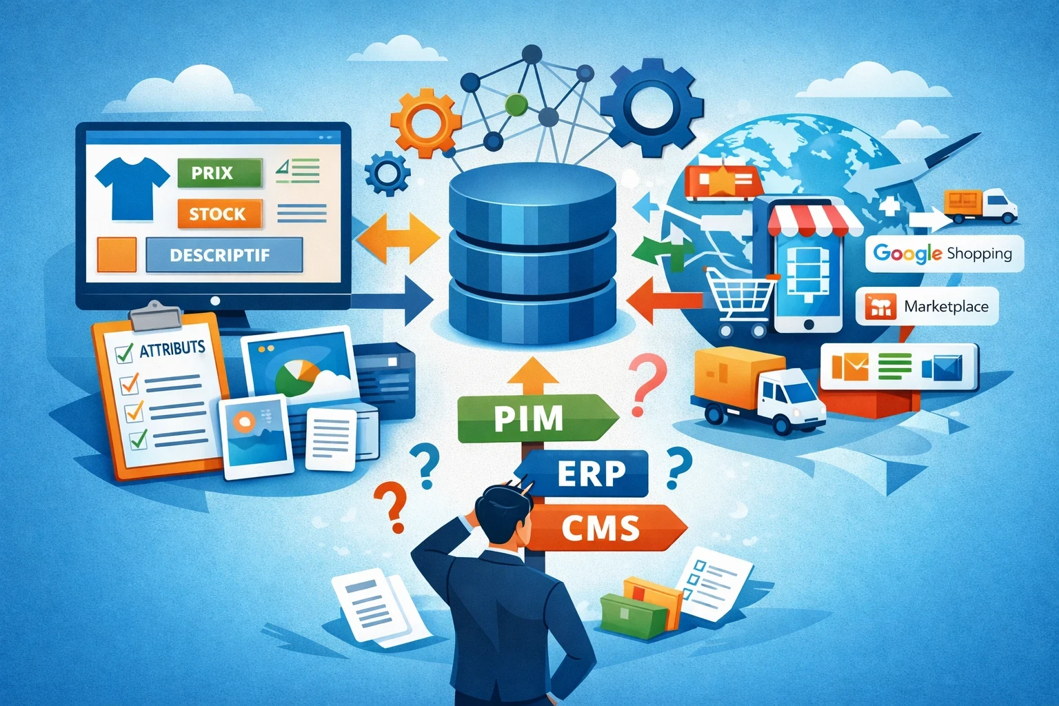 PIM, ERP, CMS : qui doit piluler votre catalogue produit sans créer de chaos technique ?