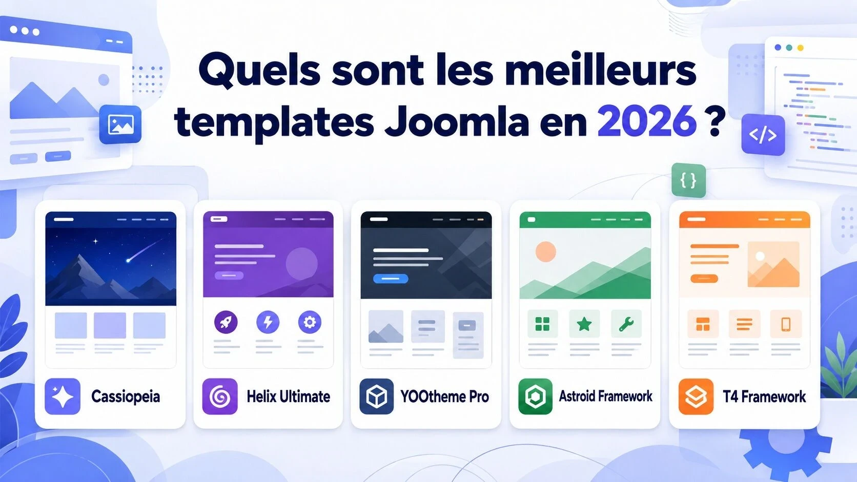 tableau presentant les meilleurs template joomla pour laurent lacoste