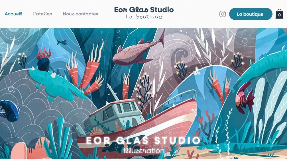 exemple de site web sous wix