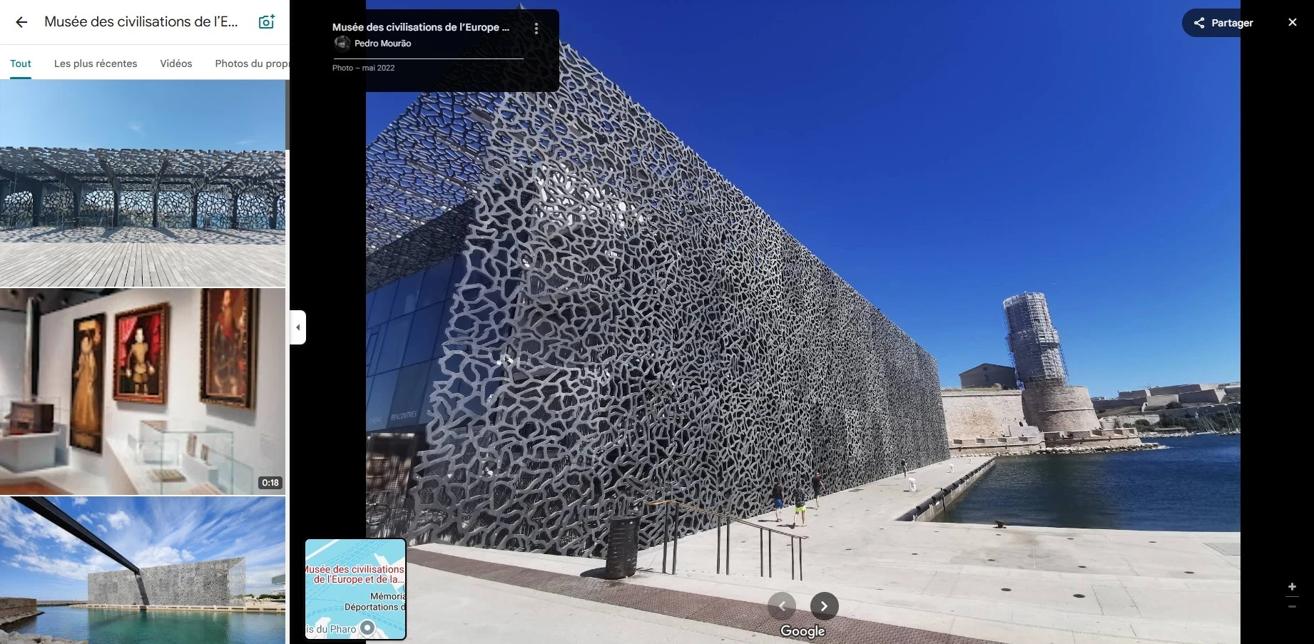 exemple d'une galerie de photos pour une fiche google my business