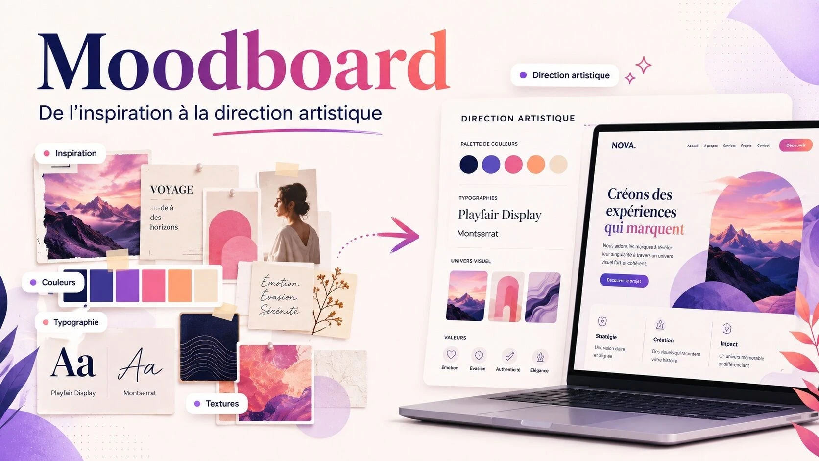 Moodboard : comment passer de l’inspiration à une véritable direction artistique ?