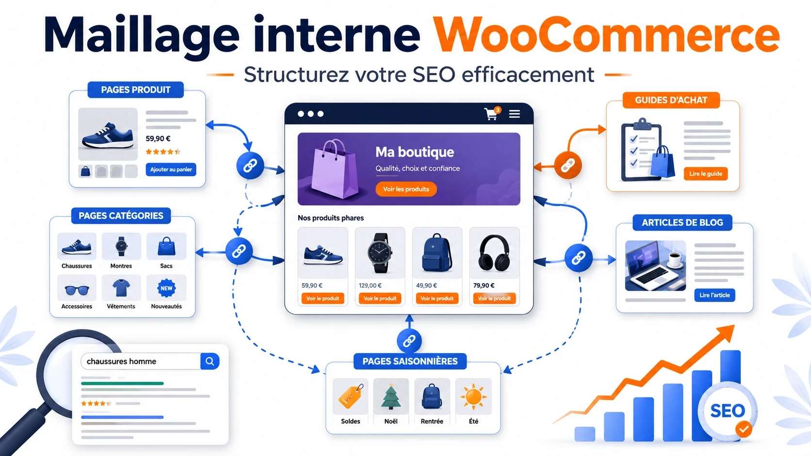 Maillage interne WooCommerce : structurez votre SEO efficacement