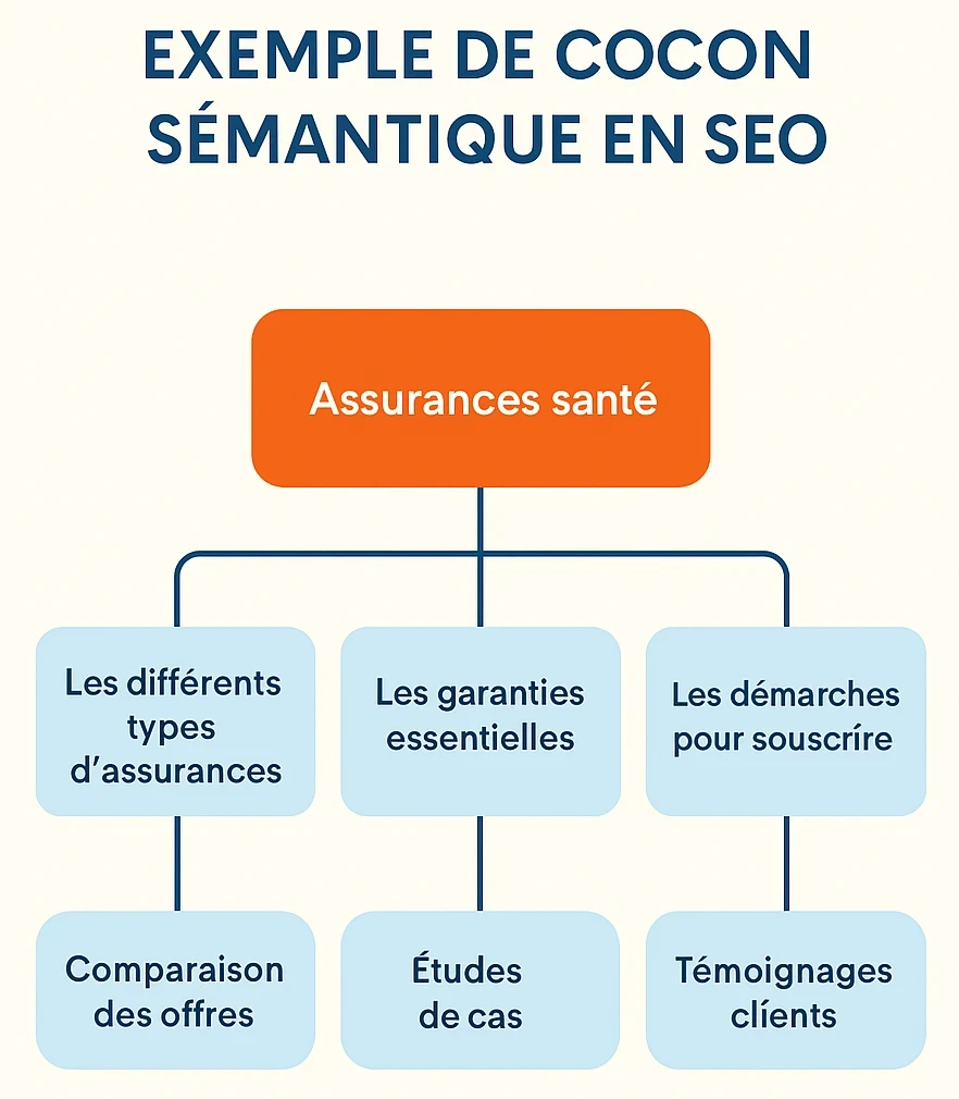exemple de cocon sémantique avec l'assurance santé