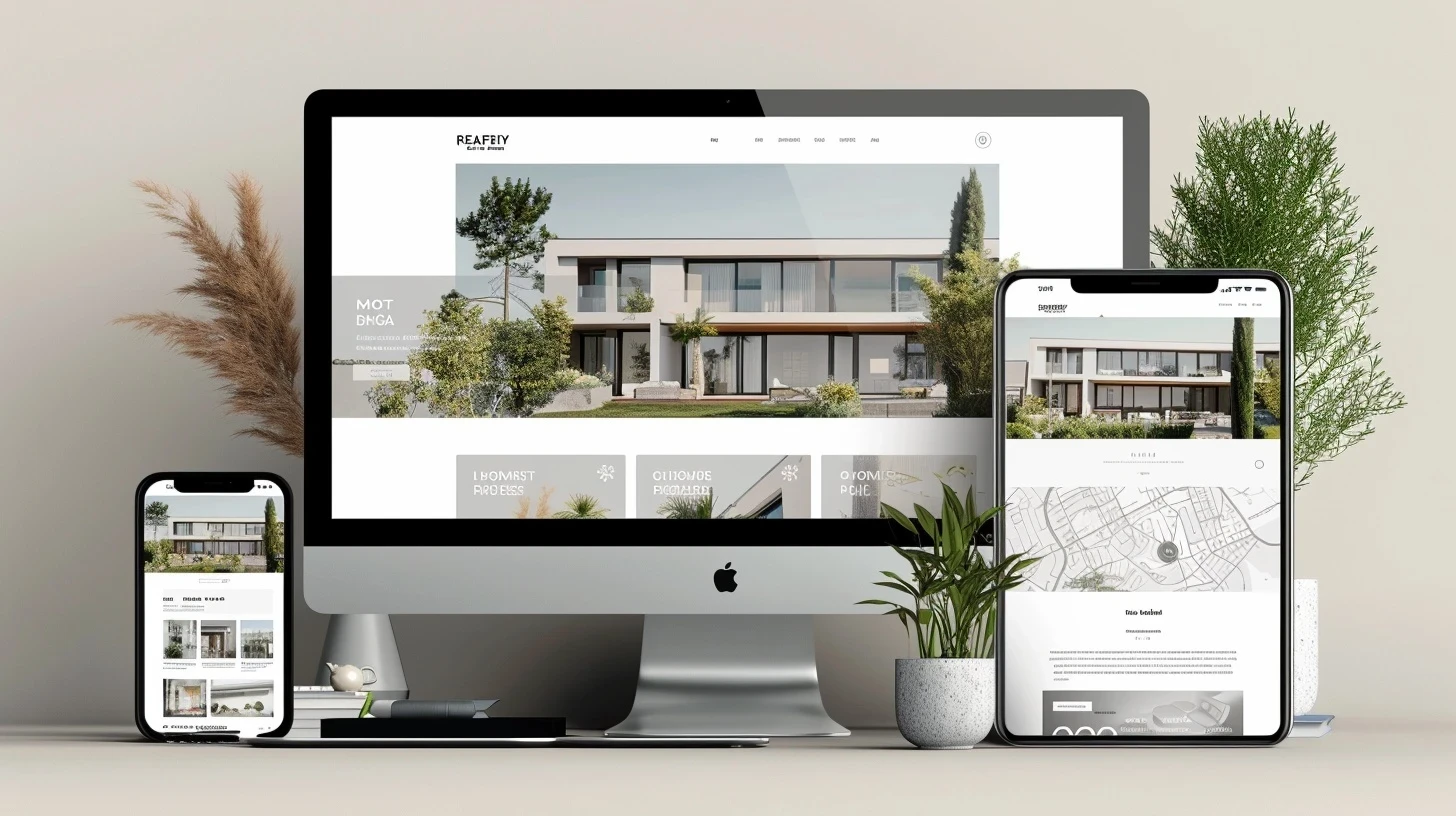 exemple de design de site web pour agence immobilier