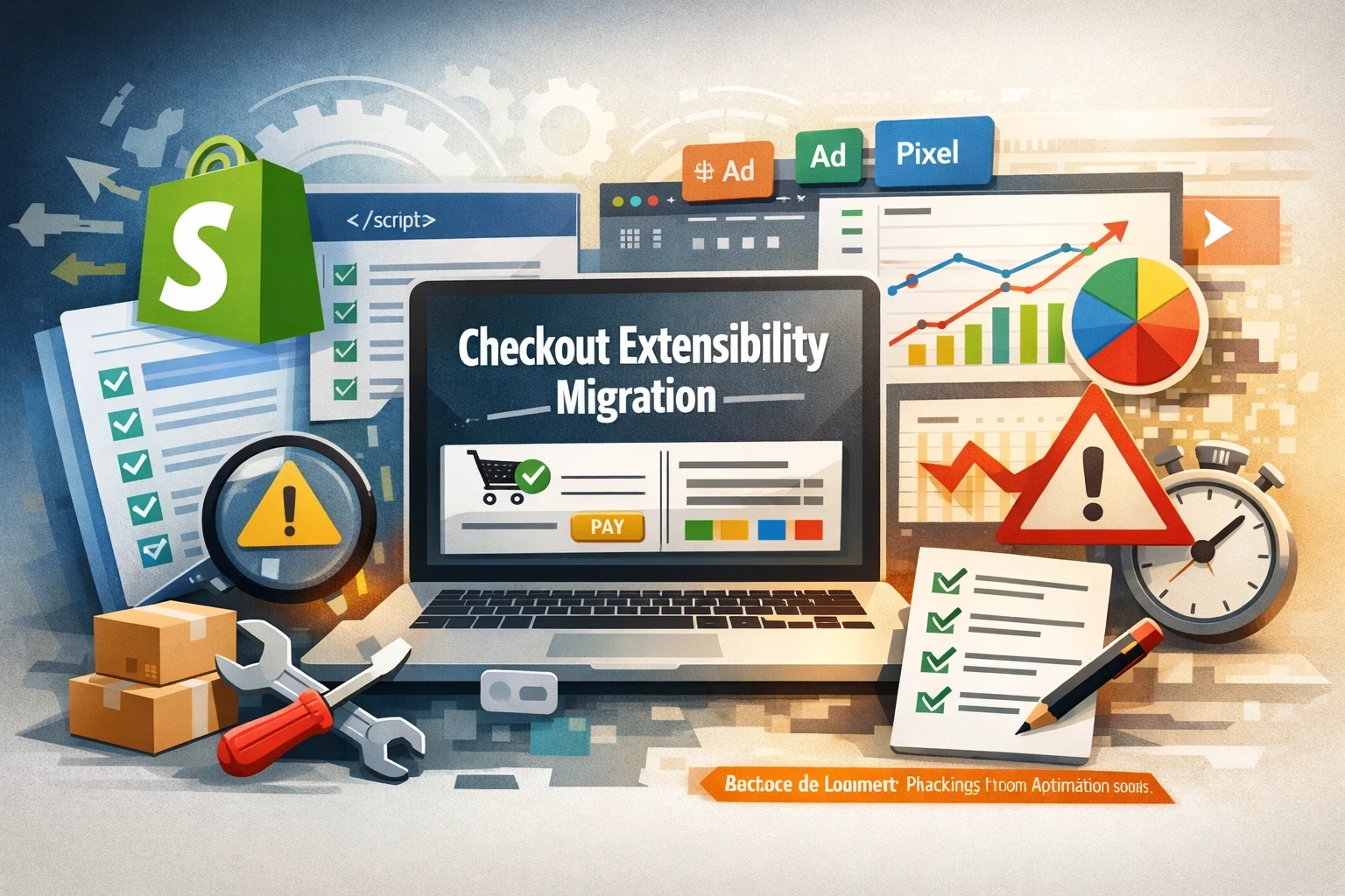 Shopify Checkout Extensibility : checklist de migration pour ne pas perdre de ventes