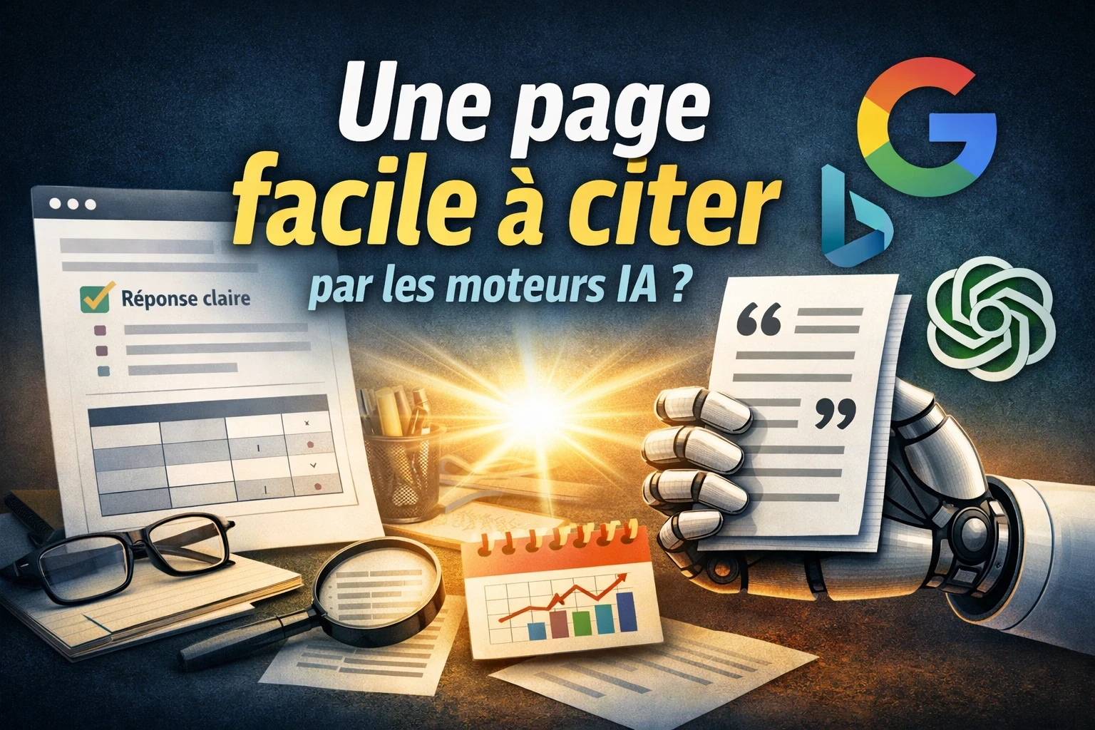 À quoi reconnaît-on une page facile à citer par les moteurs IA ?