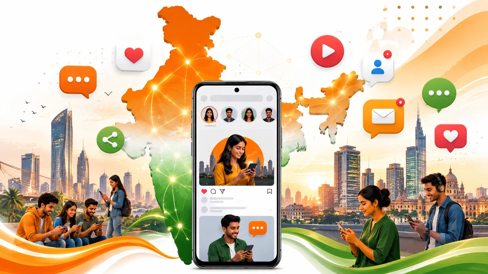 Les réseaux sociaux en Inde en 2025
