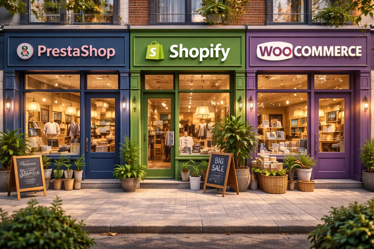 TCO Shopify vs WooCommerce vs PrestaShop