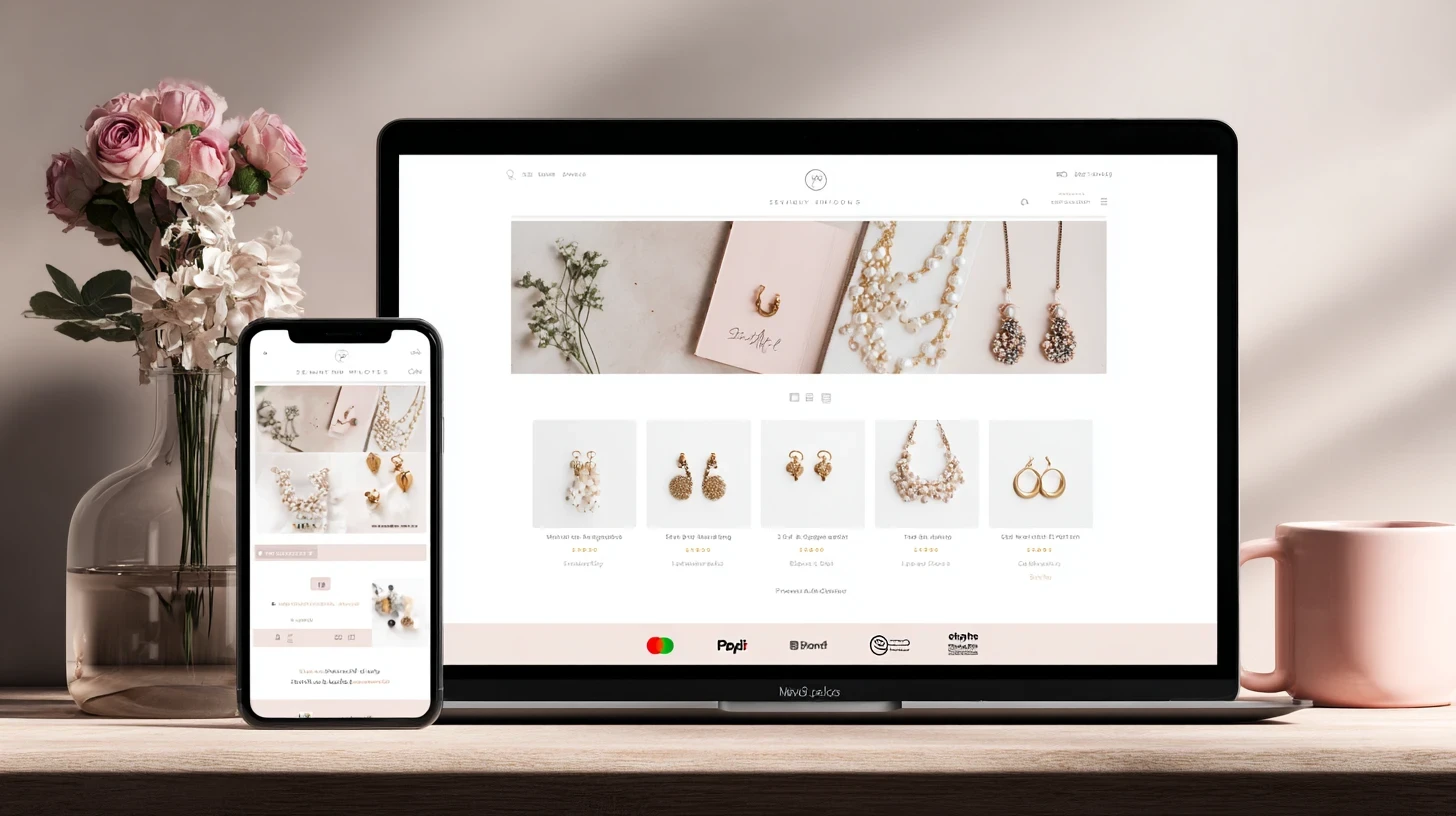 exemple de site e-commerce de bijoux