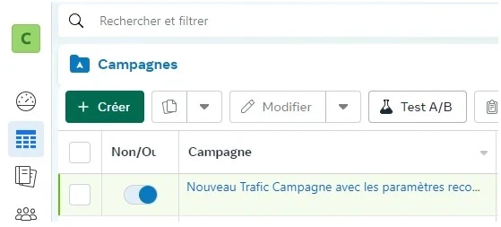 facebook ads interface de creation dune campagne