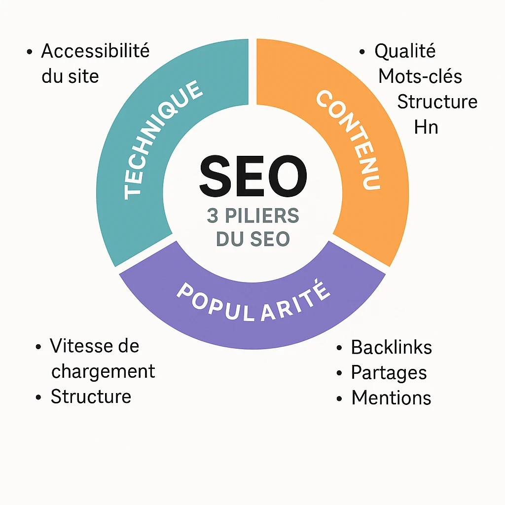 les trois piliers du SEO