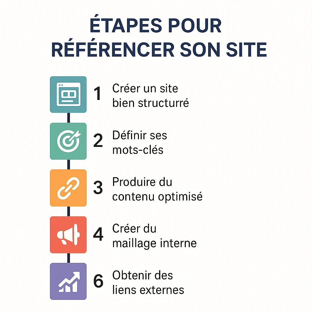 étapes pour le référencement seo